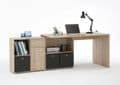 Luiz Oak Flexi Corner Office Desk - Versatile, Durable, and Space-Saving - UK Luxury Furniture